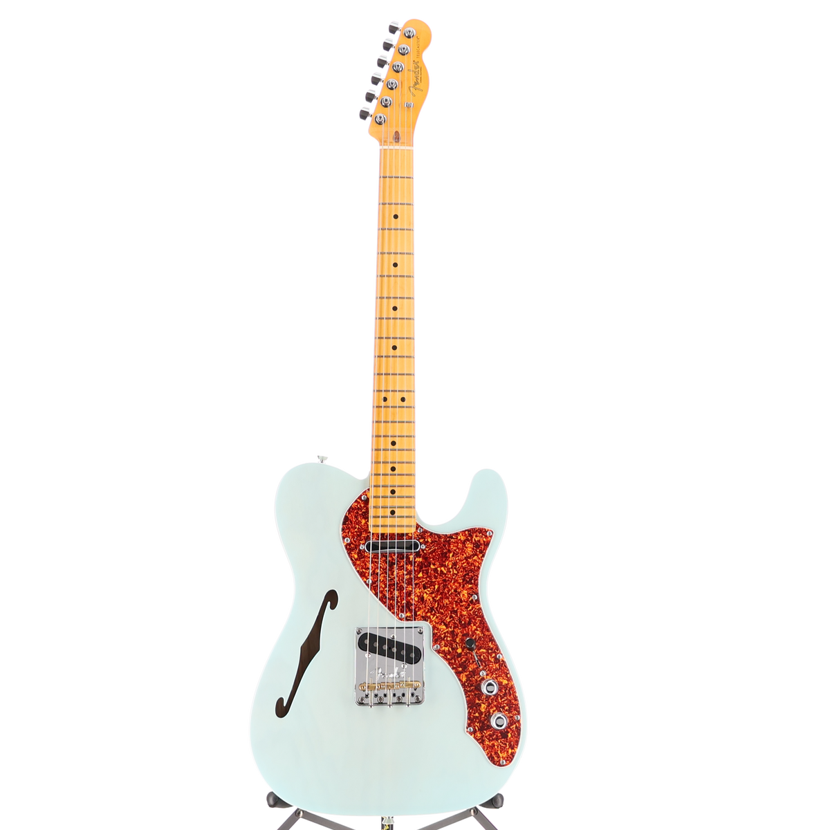 Fender American Professional II Telecaster Thinline, Maple Fingerboard, Transparent Daphne Blue (T13) (11319)
