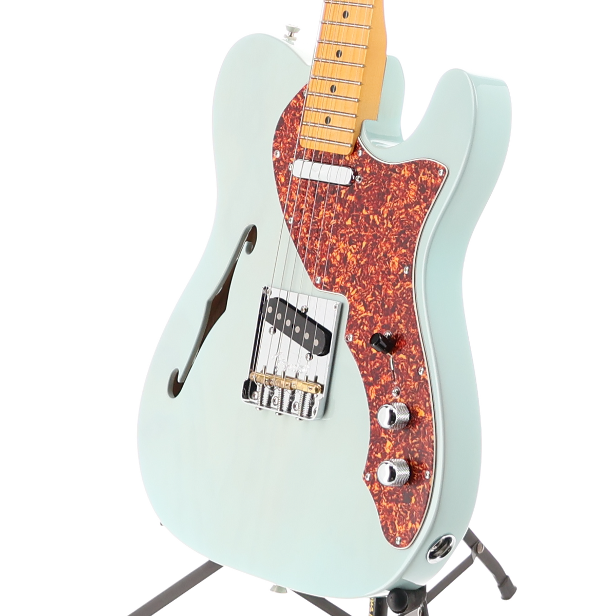 Fender American Professional II Telecaster Thinline, Maple Fingerboard, Transparent Daphne Blue (T13) (11319)