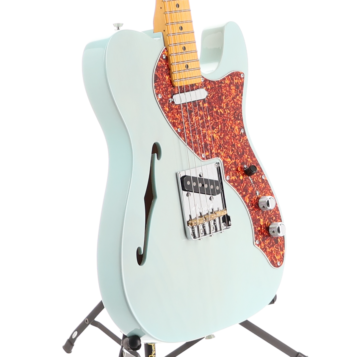 Fender American Professional II Telecaster Thinline, Maple Fingerboard, Transparent Daphne Blue (T13) (11319)