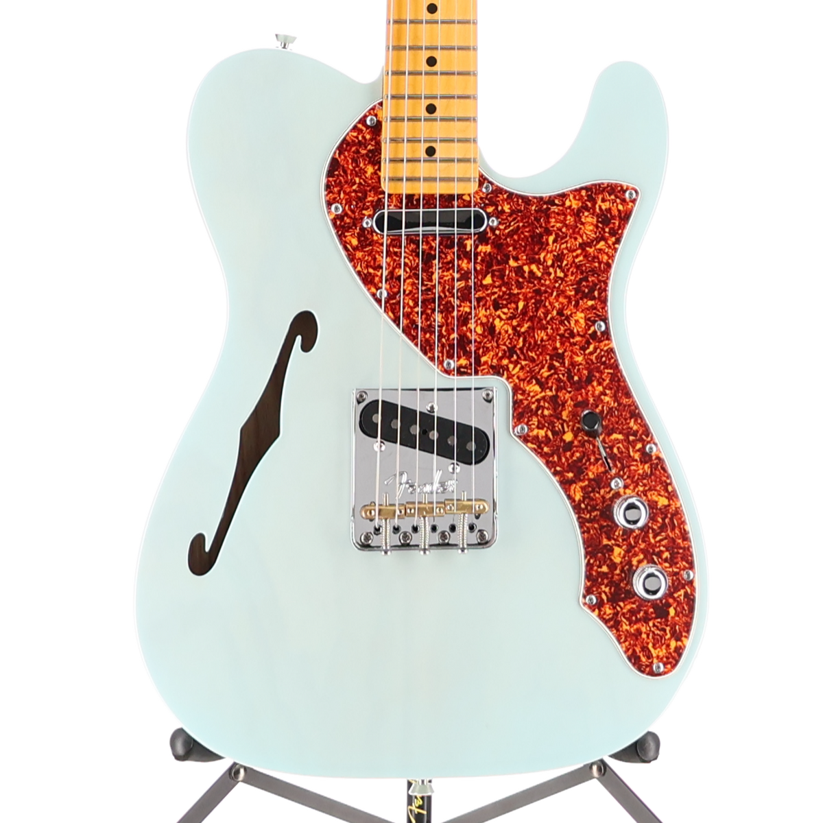 Fender American Professional II Telecaster Thinline, Maple Fingerboard, Transparent Daphne Blue (T13) (11319)
