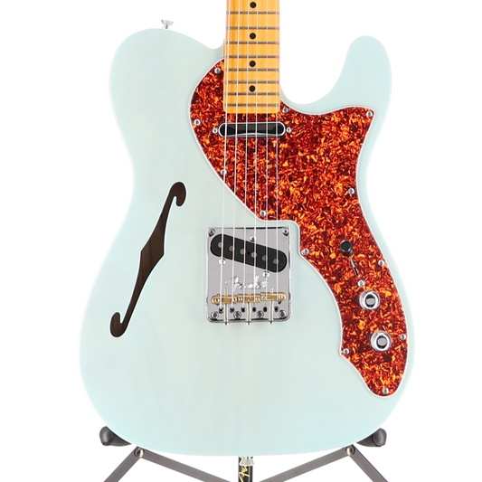Fender American Professional II Telecaster Thinline, Maple Fingerboard, Transparent Daphne Blue (T13) (11319)