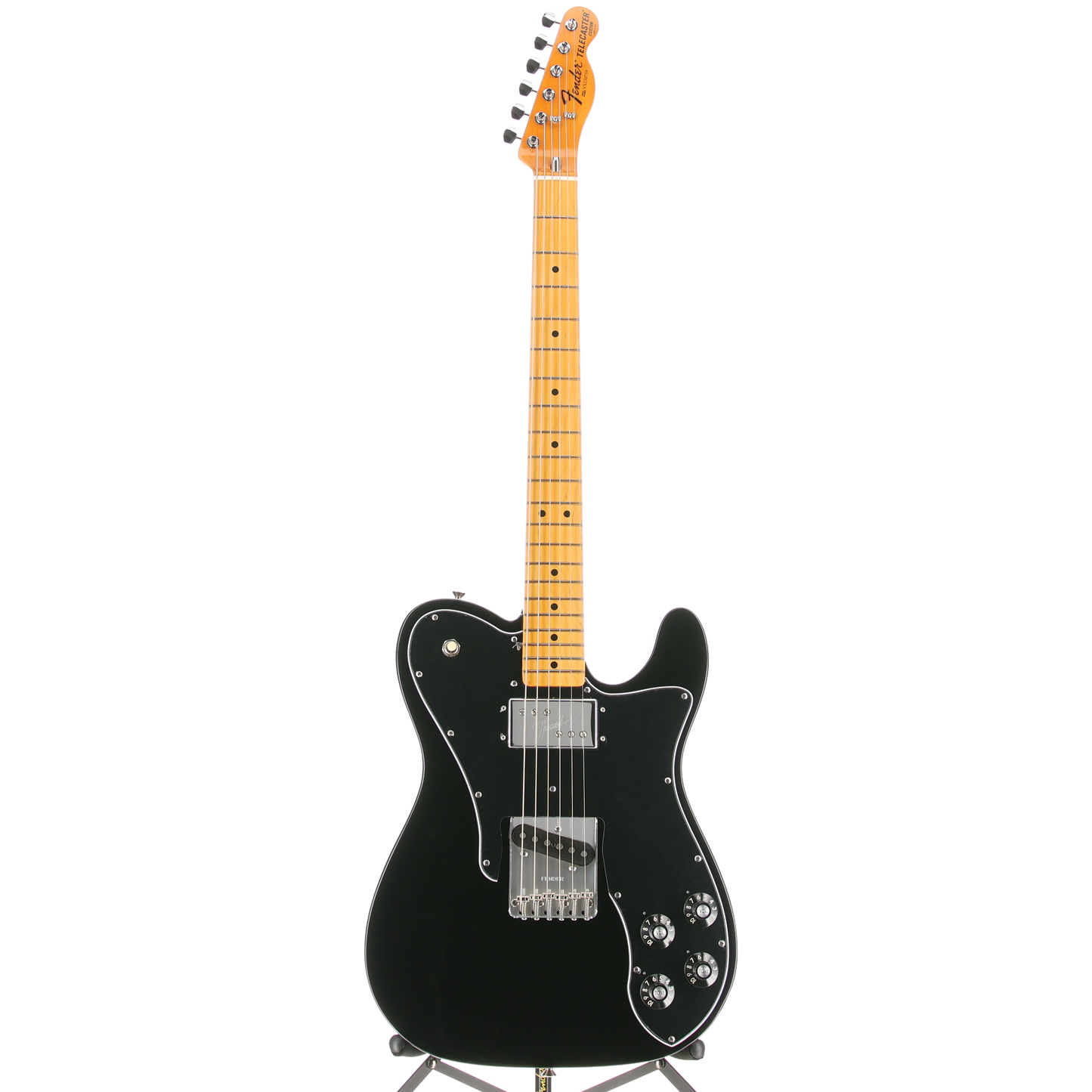 Fender American Vintage II 1977 Telecaster Custom, Maple Fingerboard, Black (E1) (30759)