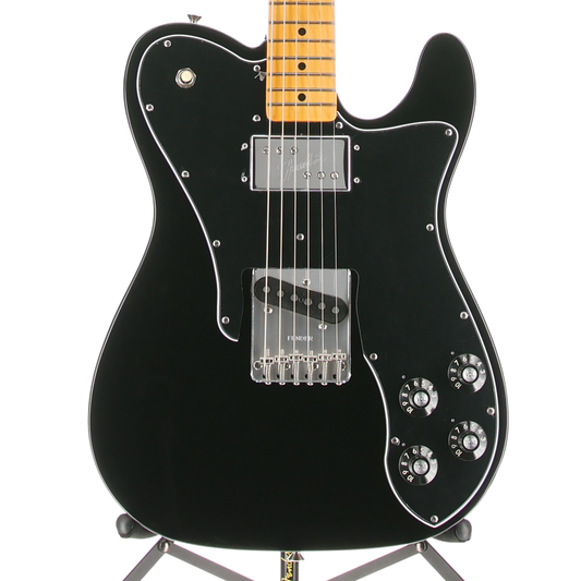 Fender American Vintage II 1977 Telecaster Custom, Maple Fingerboard, Black (E1) (30759)