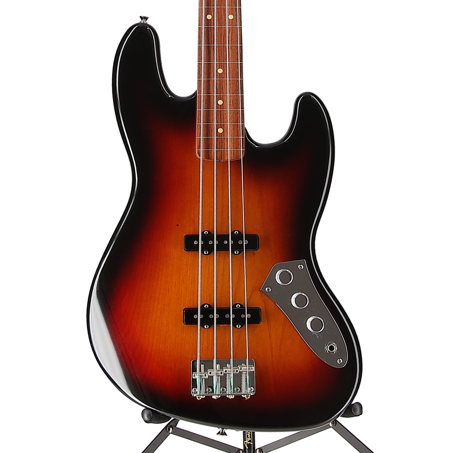 Fender Jaco Pastorius Jazz Bass, Fretless, Pau Ferro Fingerboard, 3-Color Sunburst (T4) (04231)