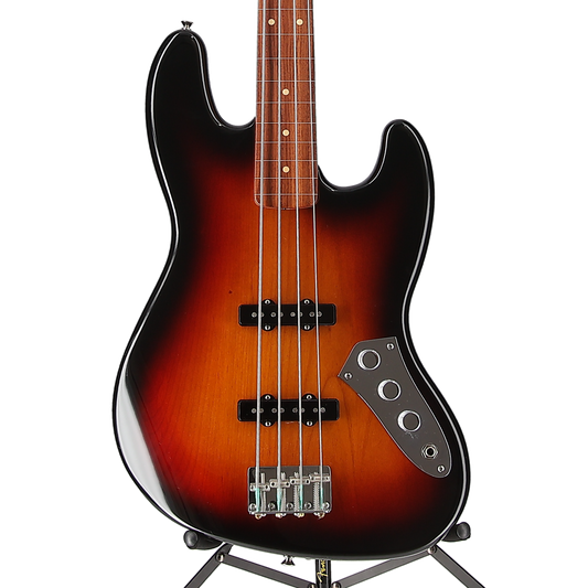 Fender Jaco Pastorius Jazz Bass, Fretless, Pau Ferro Fingerboard, 3-Color Sunburst (T4) (04231)