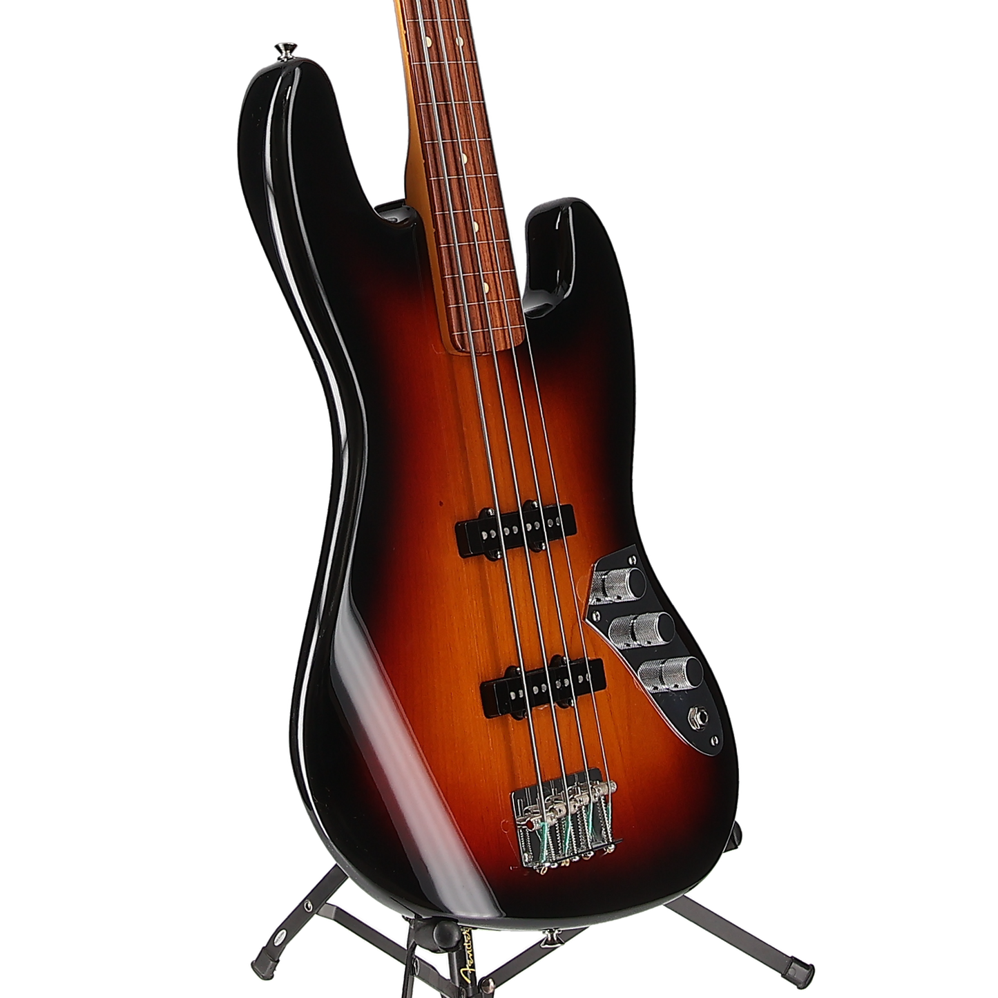 Fender Jaco Pastorius Jazz Bass, Fretless, Pau Ferro Fingerboard, 3-Color Sunburst (T4) (04231)