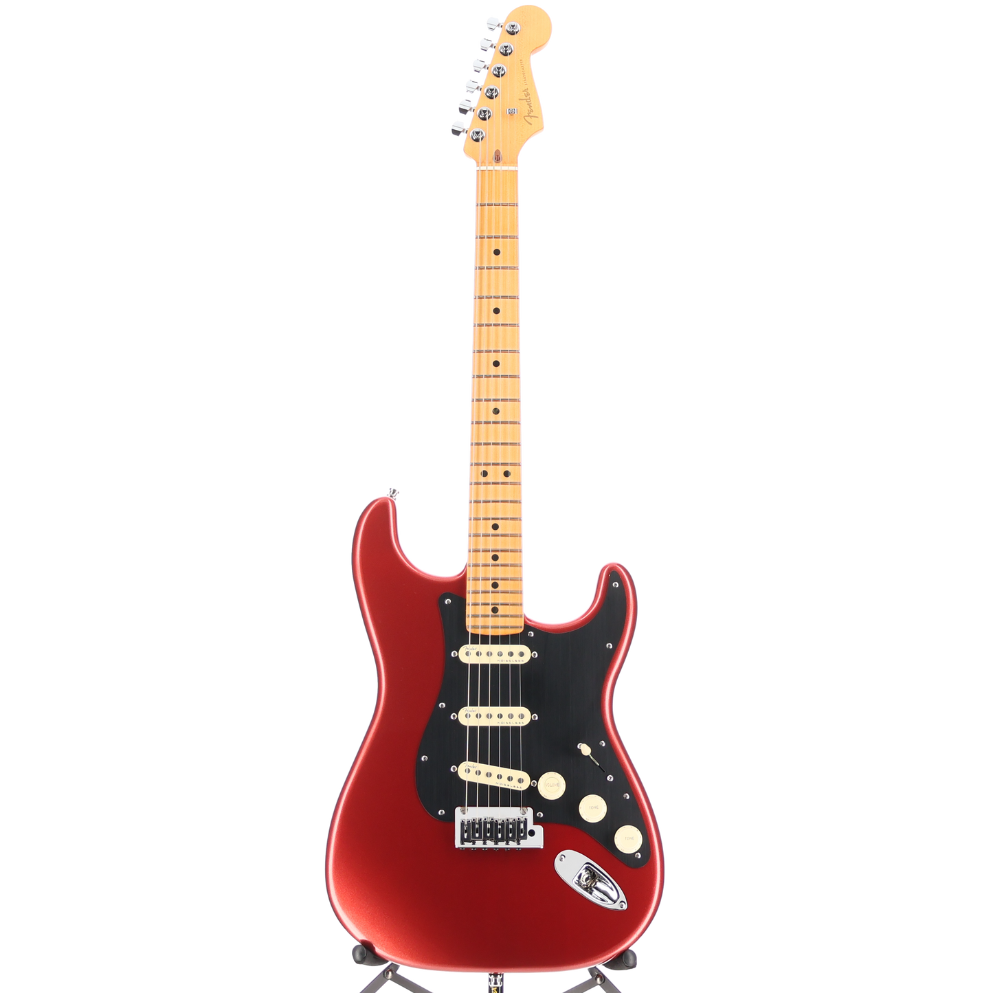 Fender American Ultra II Stratocaster, Maple Fingerboard, Sinister Red (H7) (08019)