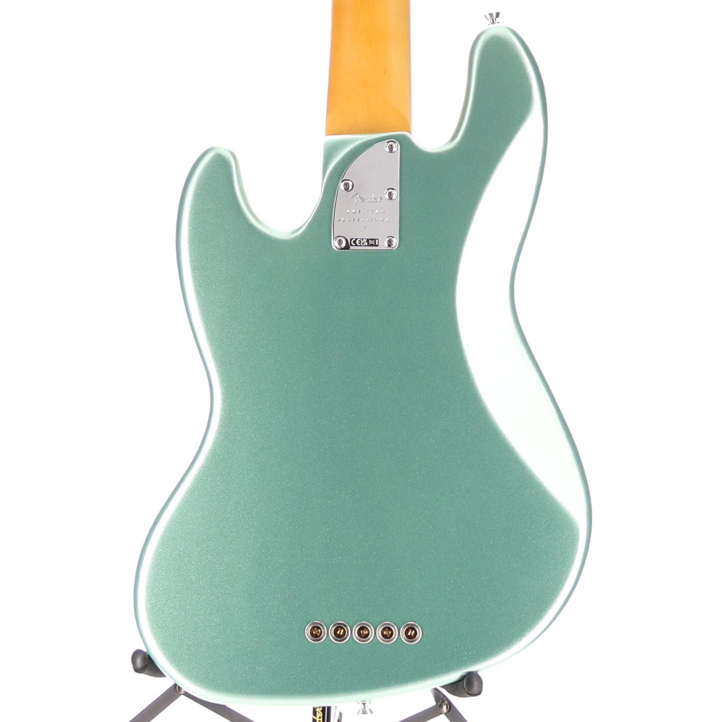 Fender American Professional II Jazz Bass V, Maple Fingerboard, Mystic Surf Green (J10) (06699)