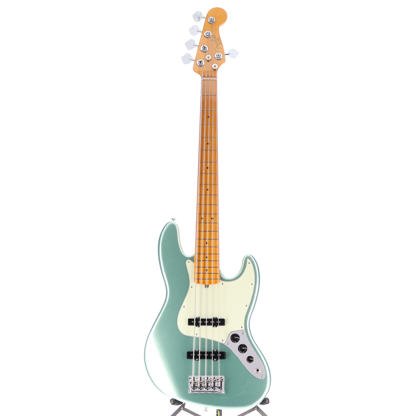 Fender American Professional II Jazz Bass V, Maple Fingerboard, Mystic Surf Green (J10) (06699)