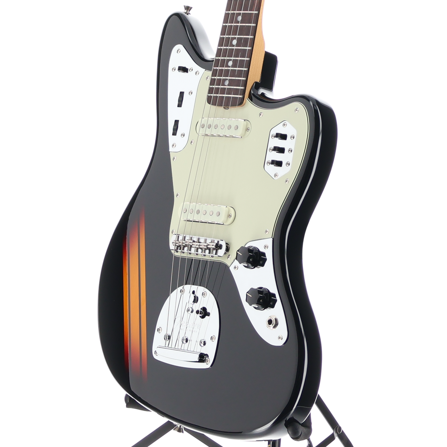 Fender Made in Japan Traditional 2025 Collection, 60s Jaguar, Rosewood Fingerboard, Competition Black / 3-Color Sunburst (S6) (04327)