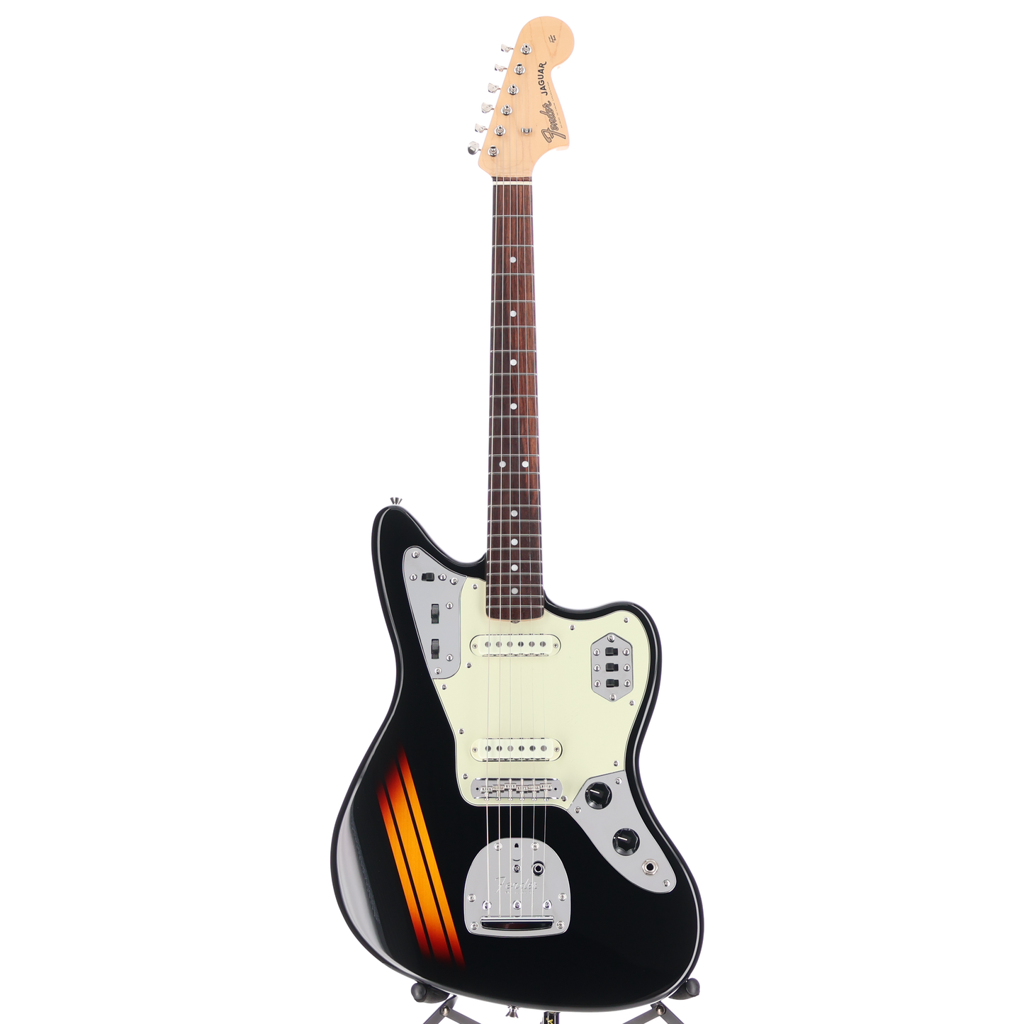 Fender Made in Japan Traditional 2025 Collection, 60s Jaguar, Rosewood Fingerboard, Competition Black / 3-Color Sunburst (S6) (04327)