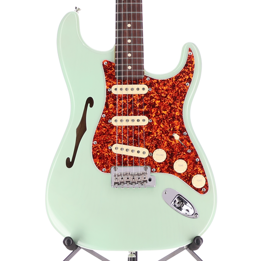 Fender American Professional II Stratocaster Thinline, Rosewood Fingerboard, Transparent Surf Green (P1) (23351)