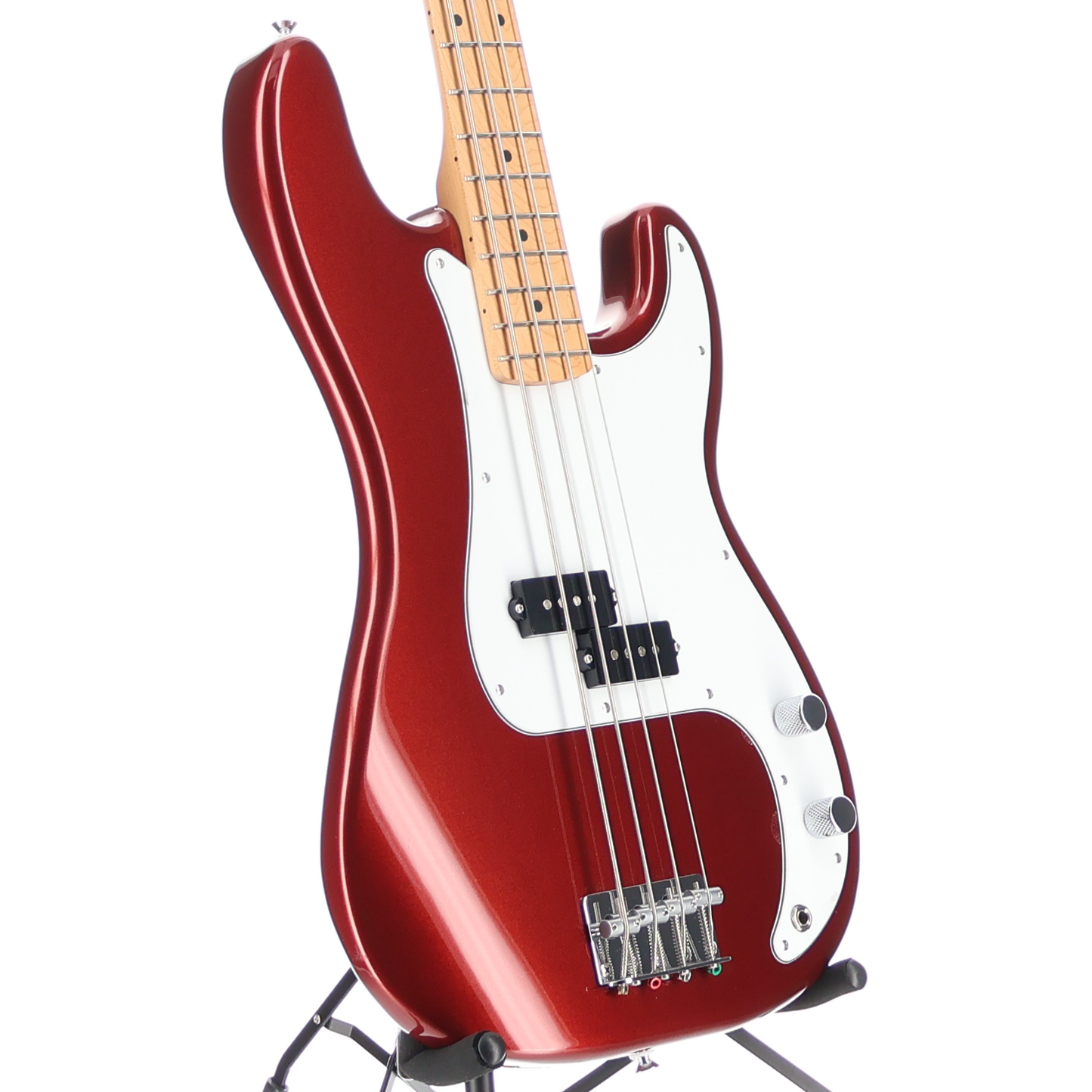 Fender Standard Precision Bass, Maple Fingerboard, White Pickguard, Candy Cola (O7) (13416)