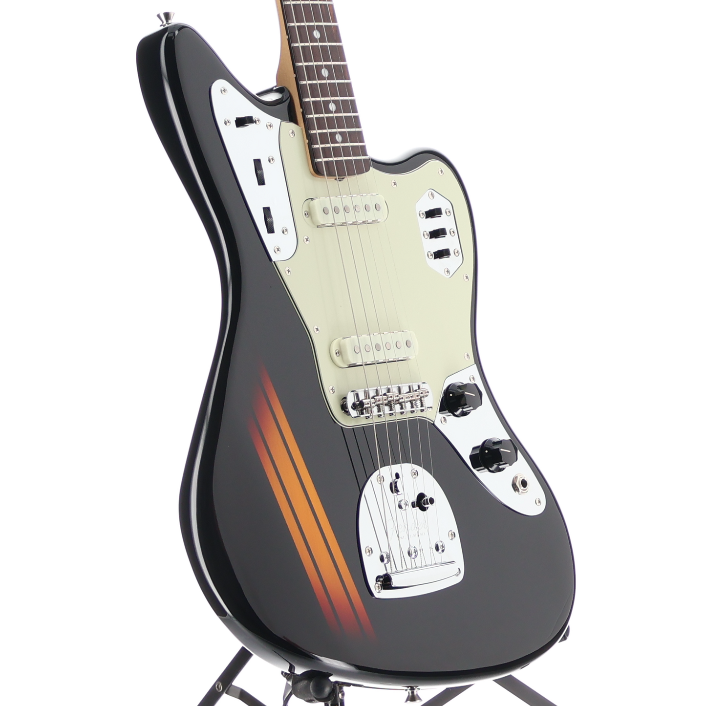 Fender Made in Japan Traditional 2025 Collection, 60s Jaguar, Rosewood Fingerboard, Competition Black / 3-Color Sunburst (S6) (04327)