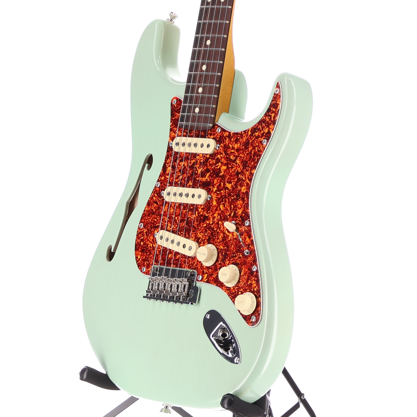 Fender American Professional II Stratocaster Thinline, Rosewood Fingerboard, Transparent Surf Green (P1) (23351)