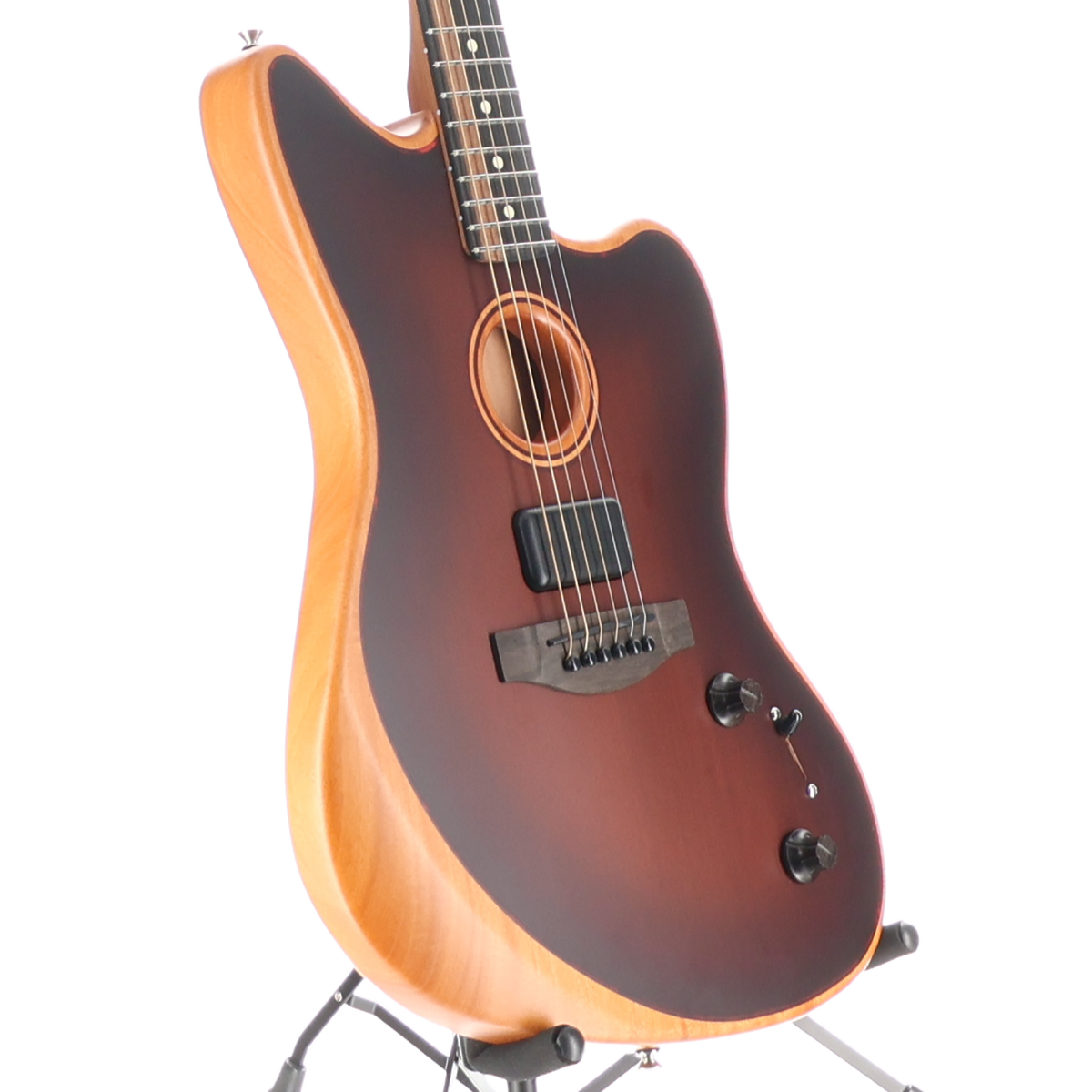 Fender American Acoustasonic Jazzmaster All-Mahogany, Ebony Fingerboard, Bourbon Burst (I5) (3019A)