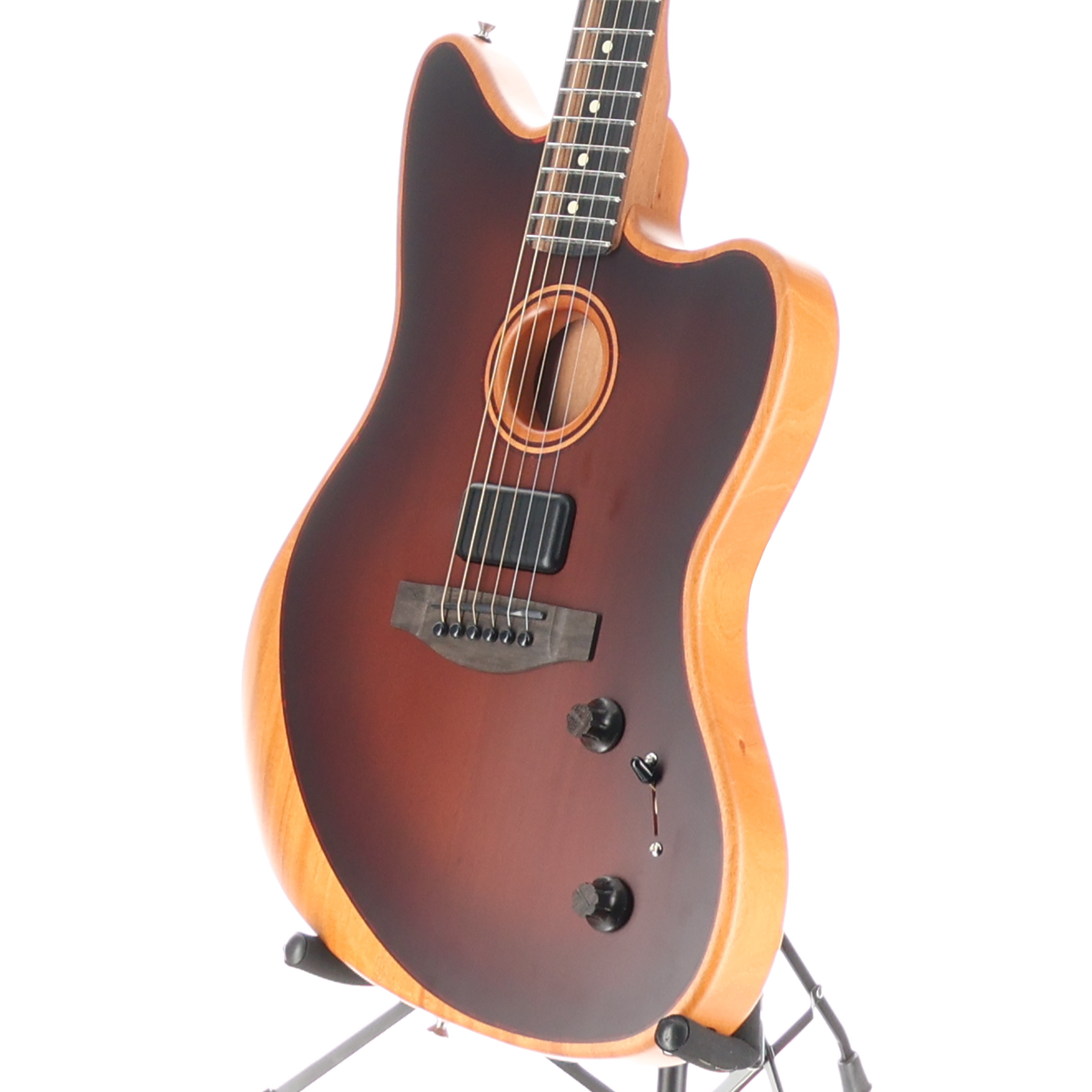 Fender American Acoustasonic Jazzmaster All-Mahogany, Ebony Fingerboard, Bourbon Burst (I5) (3019A)